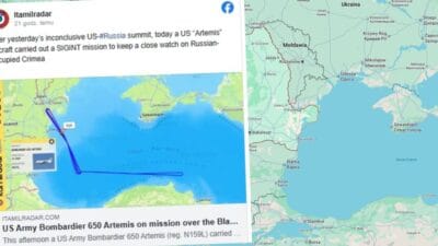 Abd ucagi karadeniz uzerinde rusya nin kirim da gostermek uzere i zleme gorevi 4765