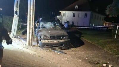 Bir bmw surucusu direge carpti aracin yaninda oturan aracin sarhos sahibi araci kendisinin kullanmadigini iddia etti 8015