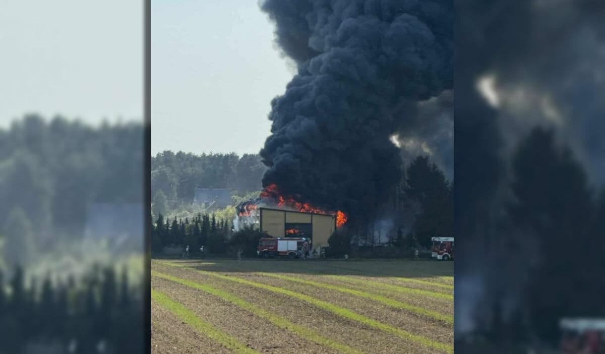 Ciechocink in altindaki buyuk bir depo yangini belediye baskani acil cagri yayimladi 4395