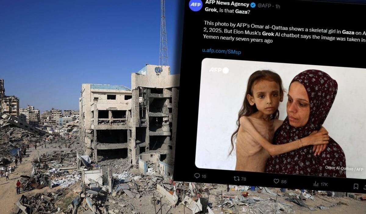 Elon musk un yapay zekasi grok gazze cocugunun fotografini yanlis tanitti 3580