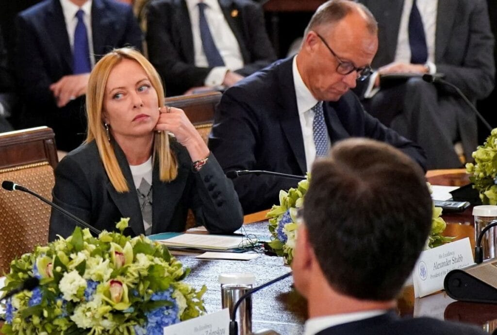 merz ateskes konusmasi yapti meloni gozlerini dondurdu premierin ifadesi tekrar sahnede 5227