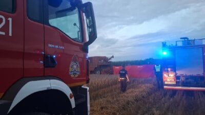 Pomorze de olumcul kaza baba cocugunu kombajnle yoldan fethetti 4332