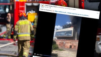 Torun un merkezinde buyuk yangin yeni itfaiye binasi yaniyor 6304