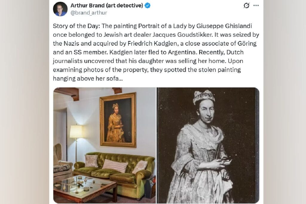 unlu bir tablonun gizemli kaybolusu sanat eseri bir emlak satis ilaninin fotografinda goruldu 7502