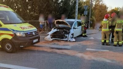 Bialoleka'da ciddi kaza. 10 yaşındaki çocuk yaralandı 2 Bialoleka da ciddi kaza 10 yasindaki cocuk yaralandi 10878