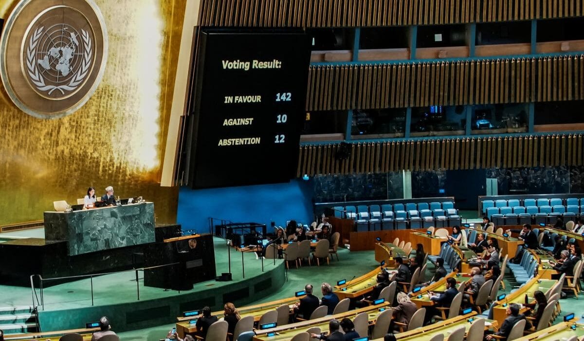 Bm filistin bildirisini kabul etti. İsrail'den sert muhalefet, abd karşı oy kullandı 1 Bm filistin bildirisini kabul etti i srail den sert muhalefet abd karsi oy kullandi 10905