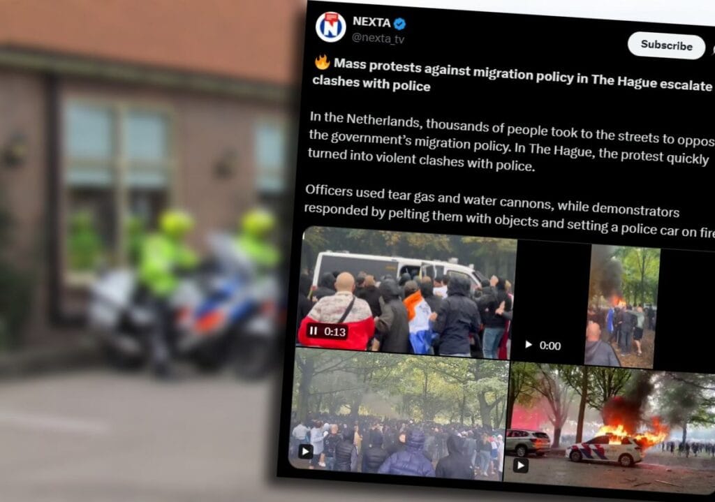 goz yasartici gaz tazyikli su ve yanan polis arabalari gosteri bir isyana donustu 12235