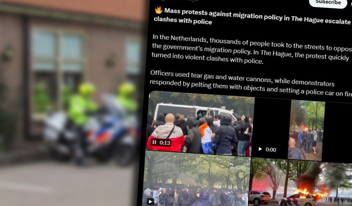 Goz yasartici gaz tazyikli su ve yanan polis arabalari gosteri bir isyana donustu 12235