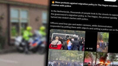 Goz yasartici gaz tazyikli su ve yanan polis arabalari gosteri bir isyana donustu 12235