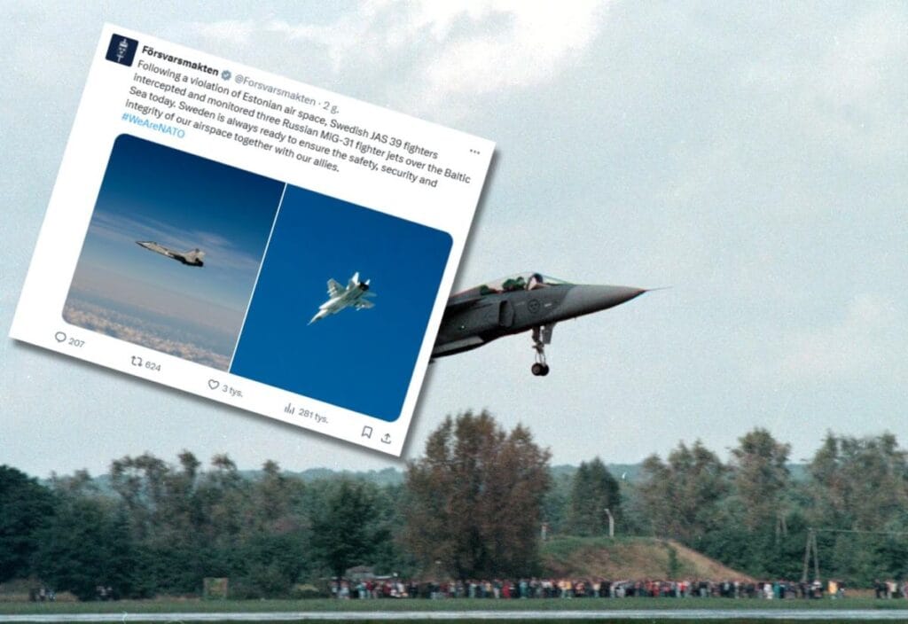 i svec gripen leri baltik denizi uzerinde rus mig 31 lerine onleme yapti fotograflari gosterdiler 12099