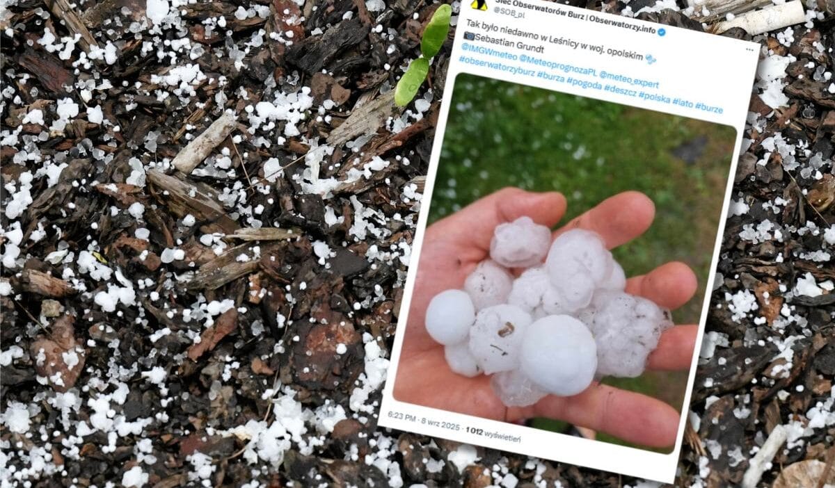 Kis kadar beyaz oldu dolu yagan bir firtina ma opolska yi sasirtti 9857