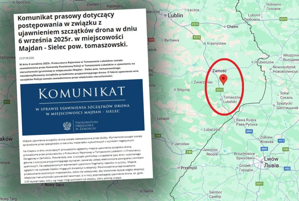 lublin bolgesindeki drone vakasinda yeni bulgular tanik onceki gece gurultuyu duymus 9623