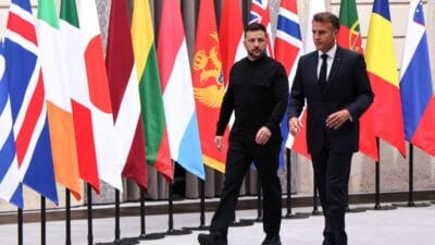 Macron 26 ulke ukrayna da barisi koruma misyonu icin hazir oldugunu beyan etti kalici guvenligin garantoru 9065