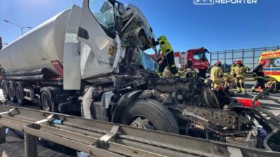 S2 yolunda kamyon carpismasi bir kisi sikisti lpr helikopteri is basinda yol kapandi 12817