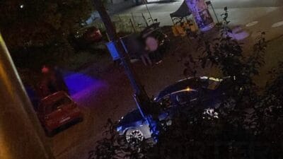 Sarhos bmw surucusu geri geri giderken bir arabaya carpti neredeyse yuzde 2 sarhostu 8630