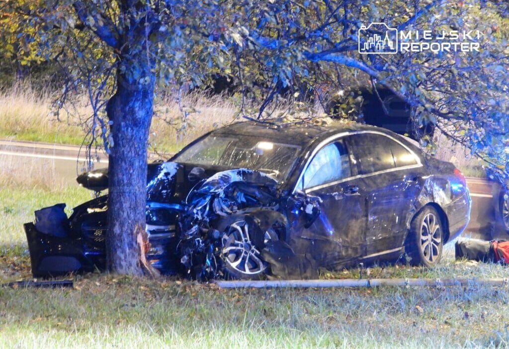Sarhos mercedes surucusu ust gecidin diregine carpti sekti ve agaca carpti 12610