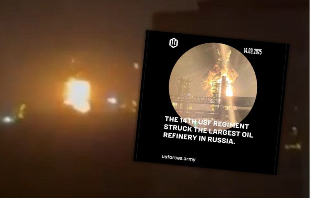 ukrayna gece saldiriya ugradi rusya nin en buyuk rafinerilerinden birinde yangin 11037