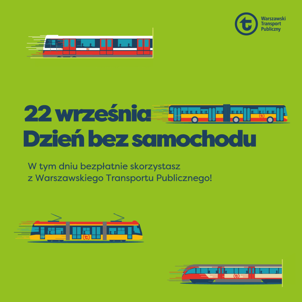 varsova da arabasiz gun otobusler tramvaylar metro skm wkd ve km ucretsiz 12402