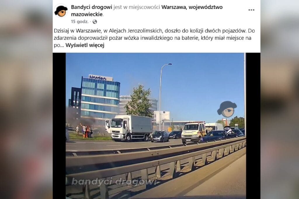 varsova da dehset anlari tekerlekli sandalyede cikan yangin carpismaya yol acti goruntuler var 12318