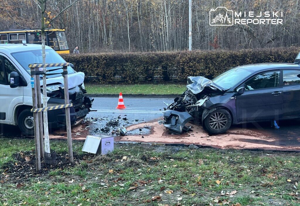 Bielany'de bir otomobil ile minibüs kafa kafaya çarpıştı 1 Bielany de bir otomobil ile minibus kafa kafaya carpisti 20305