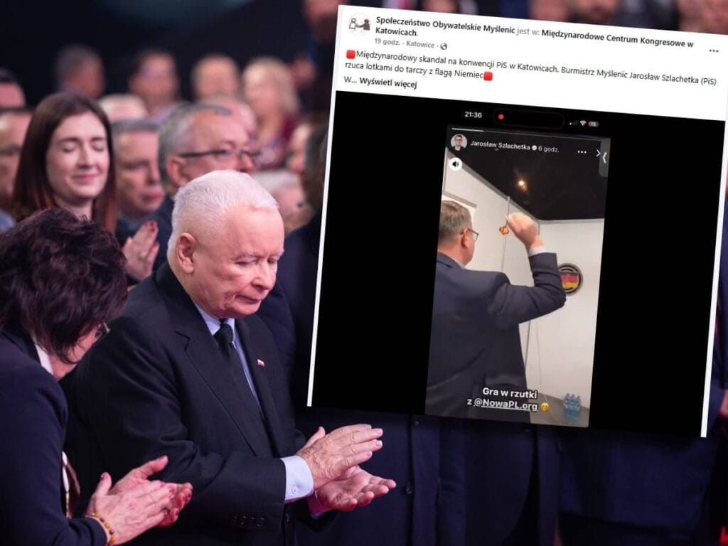 hukuk ve adalet kongresinde uluslararasi skandal myslenice belediye baskani alman bayrakli bir panoyu hedef aldi 19377