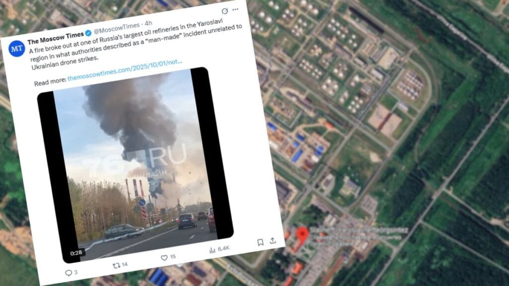 rus petrol endustrisine aci bir darbe yaroslavl rafinerisinde yangin 14396