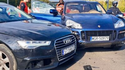 Wilan w da audi ve porsche arasinda carpisma yetkisiz surucu test edilmemis arac 16056