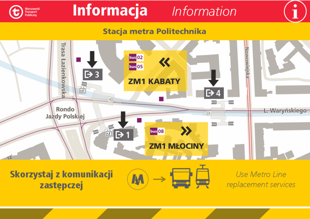 A11 mapka metro politechnika13 16 listopada