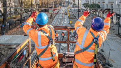 Rakowiecka trasa tramwajowa 04 fot. Tramwaje warszawskie galeria 02