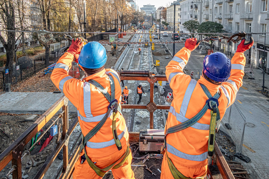 Rakowiecka trasa tramwajowa 04 fot. Tramwaje warszawskie galeria 02