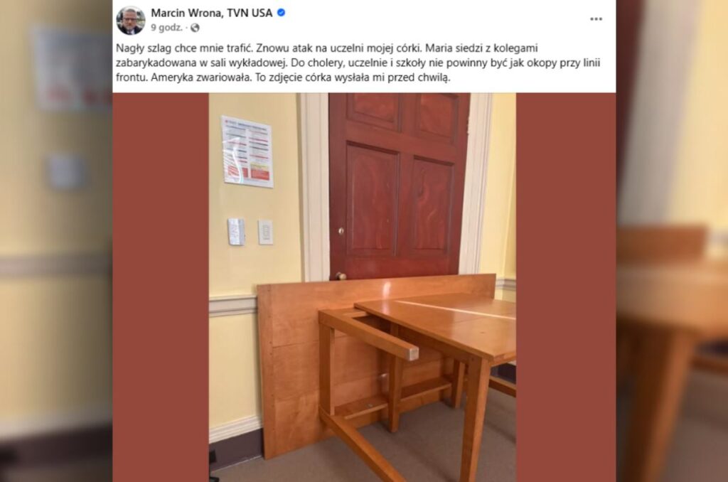 abd de bir universitede alarm tvn gazetecisi kizim amfide barikat kurdu 20994