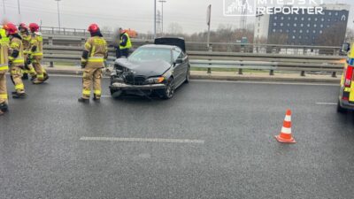 Bir bmw surucusu modli ska ya giden s8 yolu cikisinda bariyerlere carpti buyuk trafik engelleri 26469