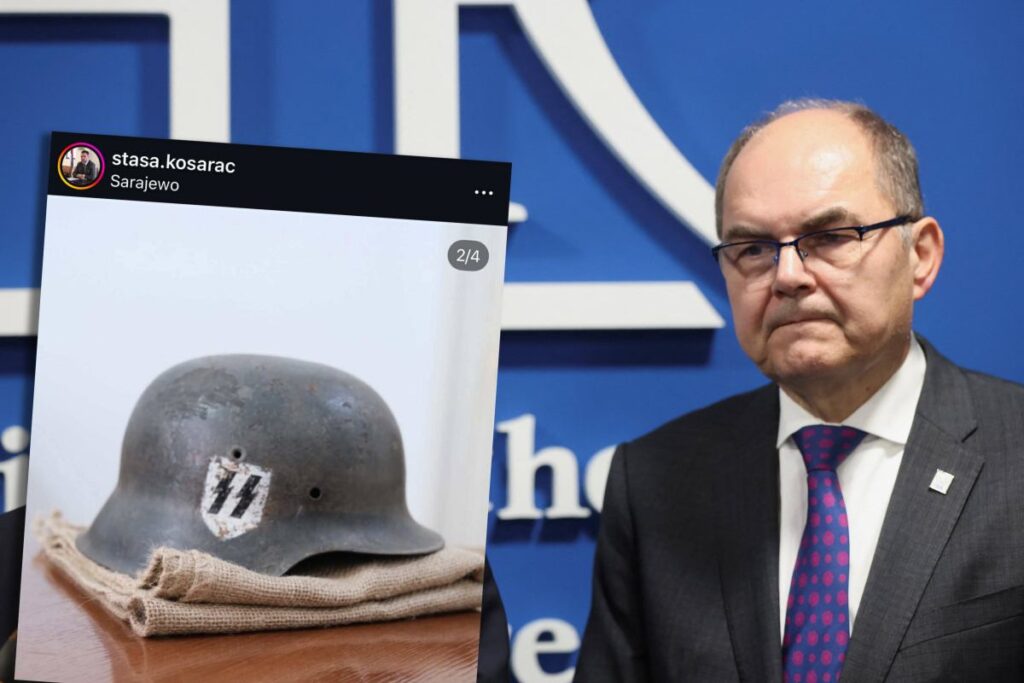 buyuk diplomatik skandal bir politikaciya ss askerinin kaski ve isgalciye mektup verildi 24630