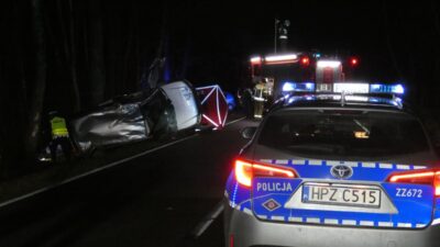 Ilawa yakinlarinda trajik kaza 19 yasindaki surucu hayatini kaybetti 18 yasindaki yolcunun durumu ise agir 22221