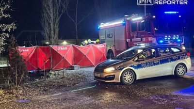 Mazovia da trajedi yolun kenarinda bir scooter ve yaninda bir hendekte olu bir adam yatiyordu 22203