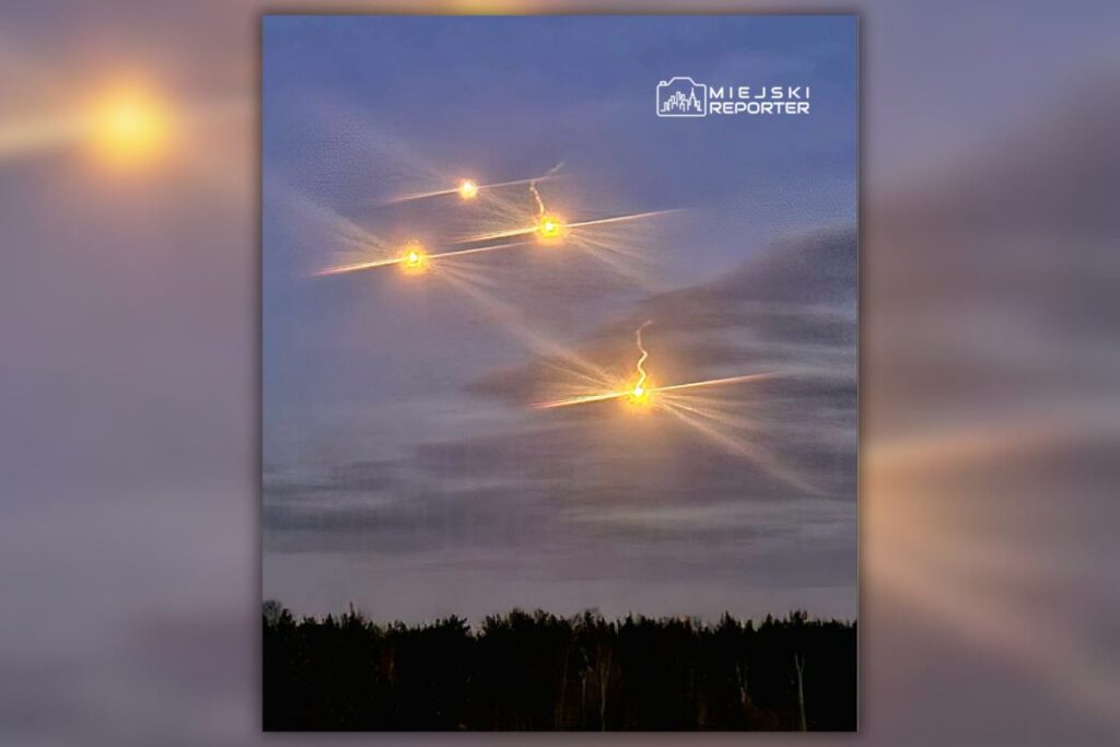 polonya uzerindeki gizemli isiklar bolge sakinlerini endiselendiriyor ne olduklari biliniyor 21203