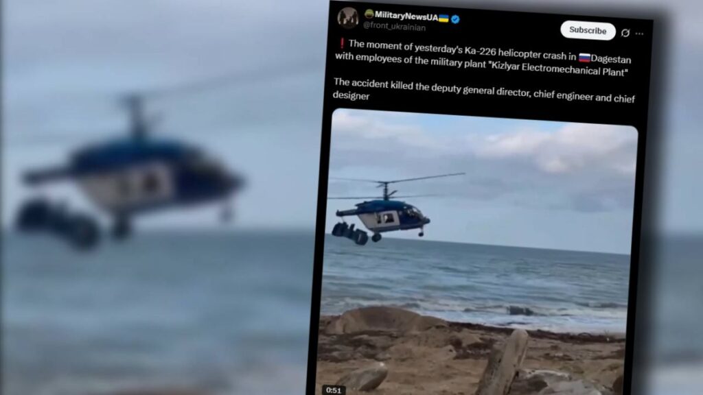 rusya da helikopter kazasi medyada sok edici goruntuler dolasiyor 22093