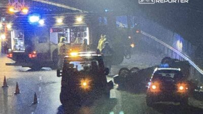 S8 yolunda cati kaplamasi bir kisi hastanede gecit kapatildi 22248