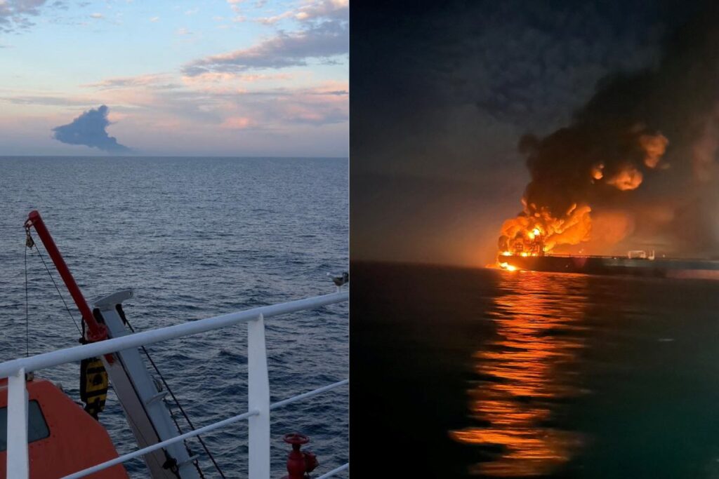 turkiye aciklarinda duman sutunu rusya nin golge filosuna ait tankerlerde patlamalar 26336