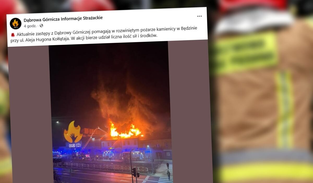 Bedzin de bir apartmanda yangin cikti apartman sakinleri tahliye edildi 28184