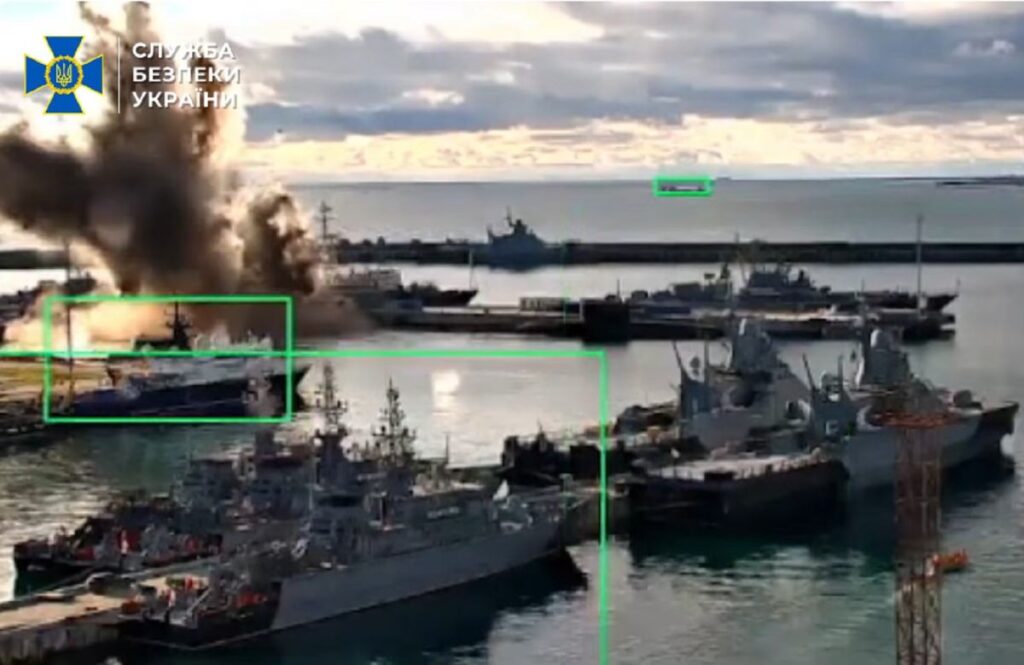 bir ilk ukraynalilar bir rus kara deligine zarar verdi goruntuler var 30139