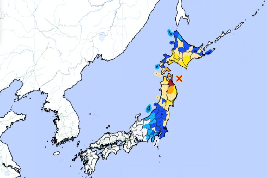 japonya da siddetli deprem tsunami uyarilari var dalga 3 metreye ulasabilir w 28497