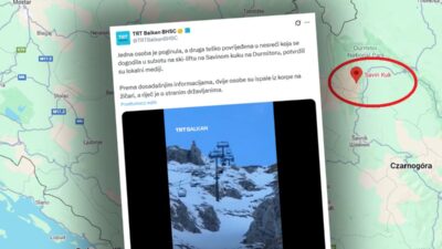 Karadag da bir kayak pistinde dehset kari koca 70 metre yukseklikte carpisti 31598