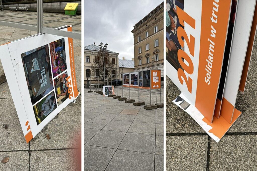 kielce nin merkezinde tahrip edilen kod sergisi organizatorlerin sert tepkisi 29896