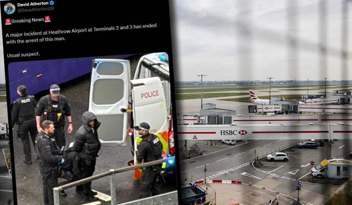 Londra havaalani olayi polis bir adami tutukladi 28218