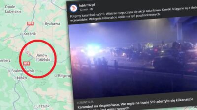 Lublin bolgesindeki s19 otoyolunda devasa bir araba kazasi 17 araba carpisti 31290