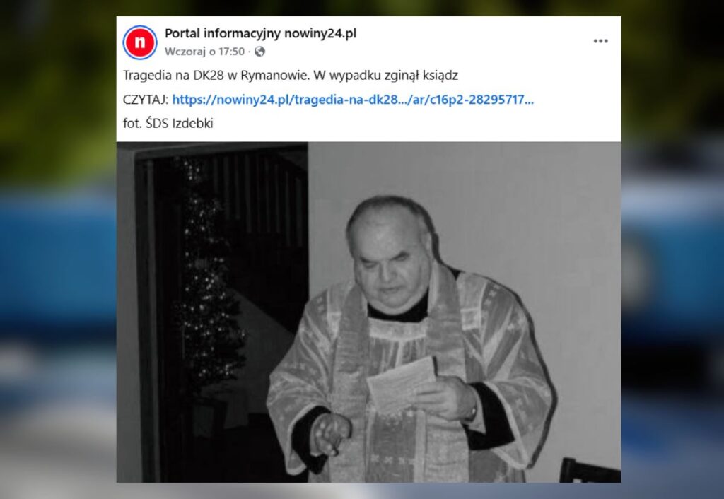 podkarpacie bolgesinde trajik bir kaza bir rahip oldu cemaat din adamina veda etti 32292