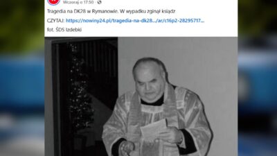 Podkarpacie bolgesinde trajik bir kaza bir rahip oldu cemaat din adamina veda etti 32292