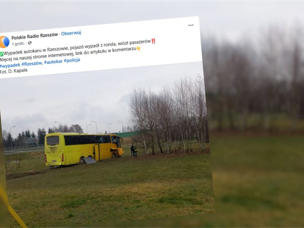 rzesz w da otobus kazasi bir doner kavsagi gecti ve yoldan cikti 10 kisi yaralandi 29807