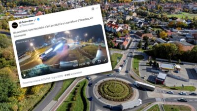 Sok edici goruntuler doner kavsaga carptiktan sonra araba havaya firladi mucizevi bir sekilde hayatta kaldi nedeni belirlendi 28193